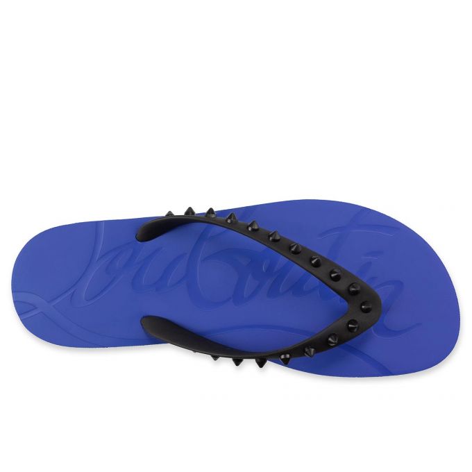 Christian Louboutin Loubi Flip 000 Pvc Sandals Espadrilles & Sandals Herren Schwarz Blau | AT-14588