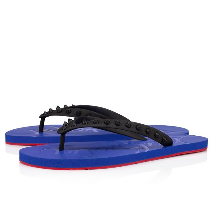 Christian Louboutin Loubi Flip 000 Pvc Sandals Espadrilles & Sandals Herren Schwarz Blau | AT-14588