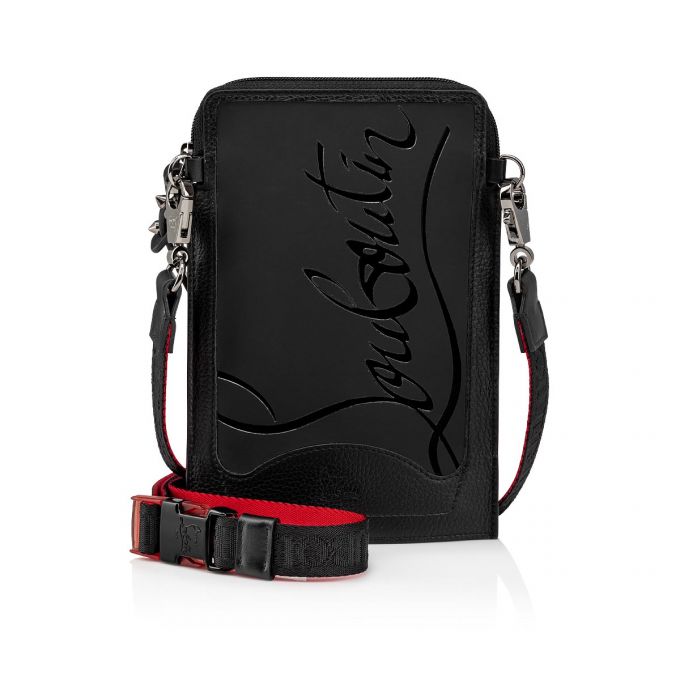 Christian Louboutin Loubilab Gomme Messenger Bags Kuriertaschen Herren Schwarz | AT-01260