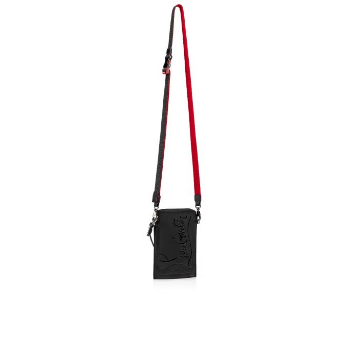 Christian Louboutin Loubilab Gomme Pouches Beuteltasche Herren Schwarz | AT-64805