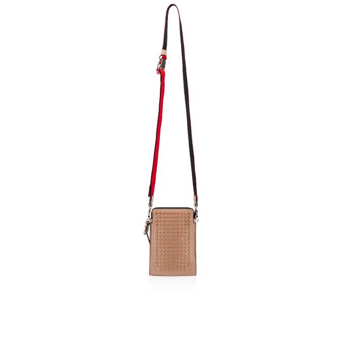 Christian Louboutin Loubilab Klassische Leder Pouches Beuteltasche Herren Braun | AT-24291