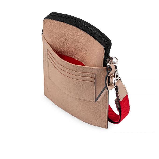 Christian Louboutin Loubilab Klassische Leder Pouches Beuteltasche Herren Braun | AT-24291