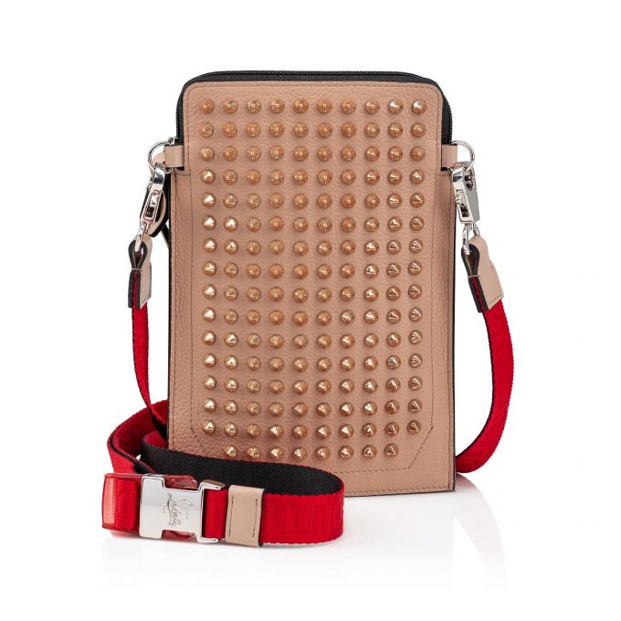 Christian Louboutin Loubilab Klassische Leder Pouches Beuteltasche Herren Braun | AT-24291