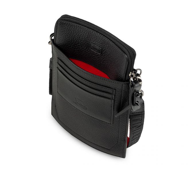 Christian Louboutin Loubilab Klassische Leder Pouches Beuteltasche Herren Schwarz | AT-25956