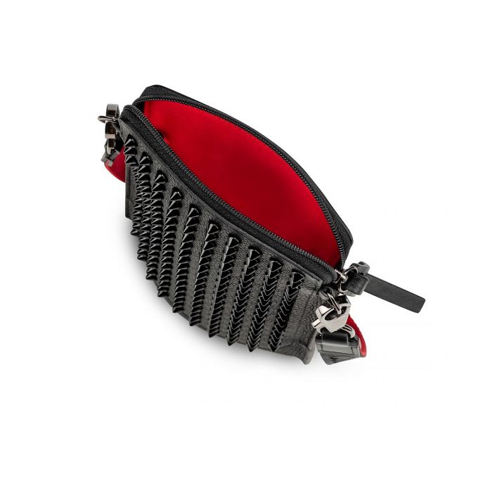 Christian Louboutin Loubilab Klassische Leder Pouches Beuteltasche Herren Schwarz | AT-25956