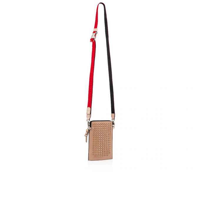 Christian Louboutin Loubilab Klassische Leder Pouches Beuteltasche Herren Braun | AT-29656