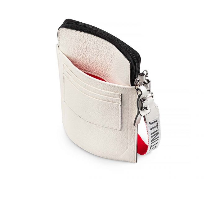 Christian Louboutin Loubilab Klassische Fabric Pouches Beuteltasche Herren Rot Weiß Schwarz | AT-49449