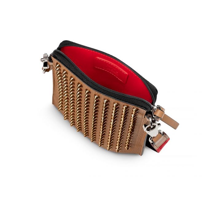 Christian Louboutin Loubilab Klassische Leder Pouches Beuteltasche Herren Braun | AT-51042