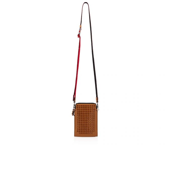 Christian Louboutin Loubilab Klassische Leder Pouches Beuteltasche Herren Braun | AT-62531