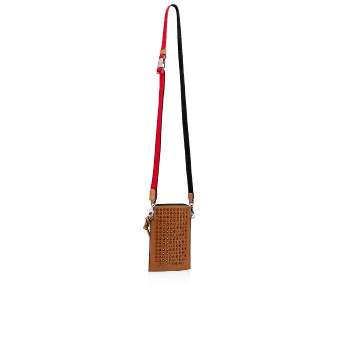 Christian Louboutin Loubilab Klassische Leder Pouches Beuteltasche Herren Braun | AT-62531