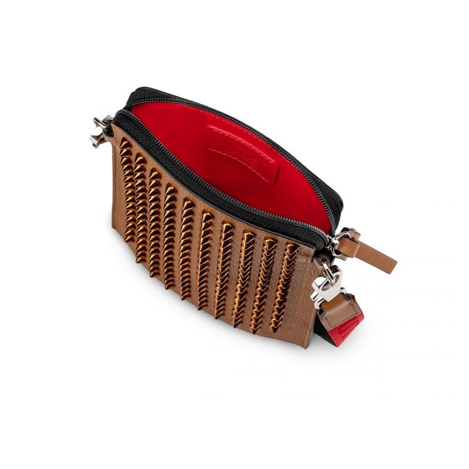 Christian Louboutin Loubilab Klassische Leder Pouches Beuteltasche Herren Braun | AT-62531