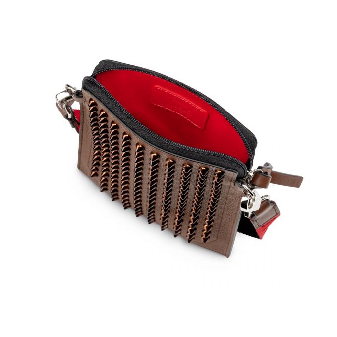 Christian Louboutin Loubilab Klassische Leder Pouches Beuteltasche Herren Braun | AT-73871