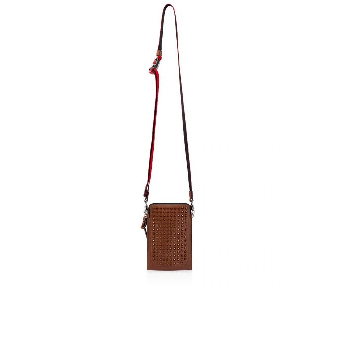 Christian Louboutin Loubilab Klassische Leder Pouches Beuteltasche Herren Braun | AT-85035