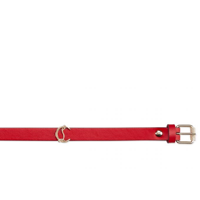 Christian Louboutin Loubilink Klassische Leder Bracelets Bracelets Damen Rot Gold | AT-59784