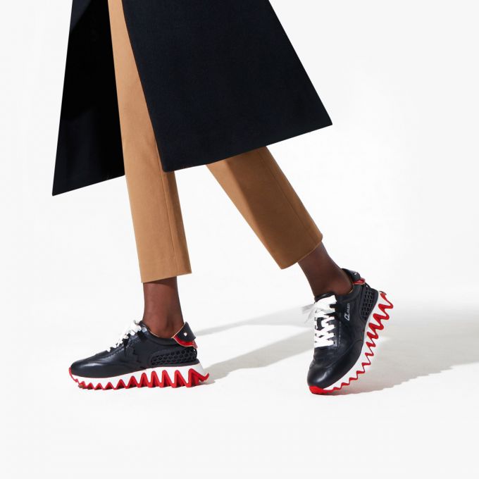 Christian Louboutin Loubishark Calf Sneakers Sneakers Damen Schwarz Rot | AT-51994