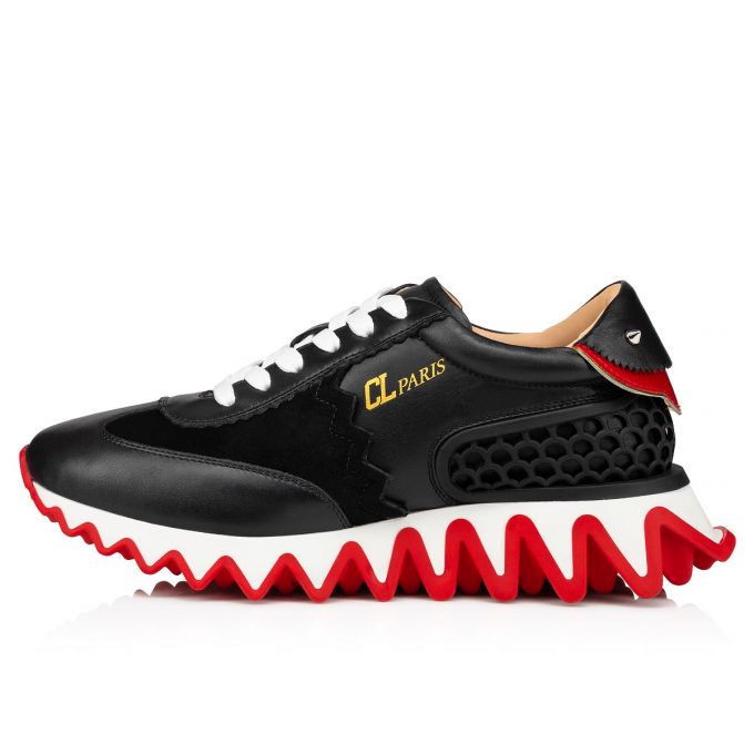 Christian Louboutin Loubishark Calf Sneakers Sneakers Damen Schwarz Rot | AT-51994