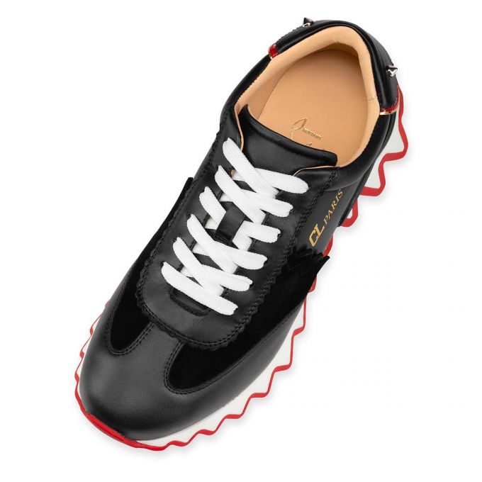 Christian Louboutin Loubishark Calf Sneakers Sneakers Damen Schwarz Rot | AT-51994