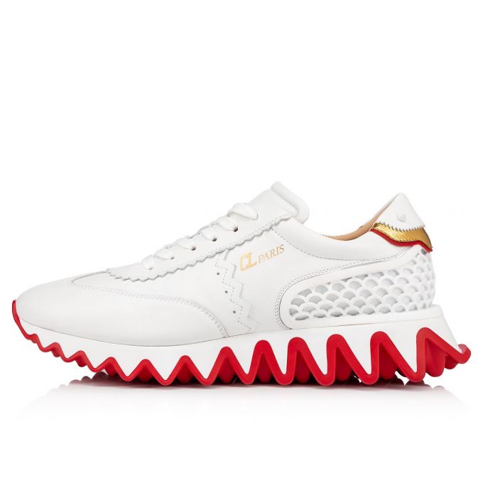 Christian Louboutin Loubishark Version Calf Sneakers Sneakers Herren Weiß | AT-86985