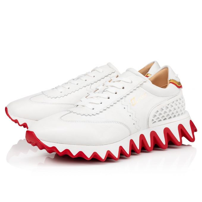 Christian Louboutin Loubishark Version Calf Sneakers Sneakers Herren Weiß | AT-86985