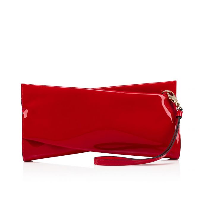 Christian Louboutin Loubitwist Clutch Klassische Leder Pouches Beuteltasche Damen Rot | AT-78351