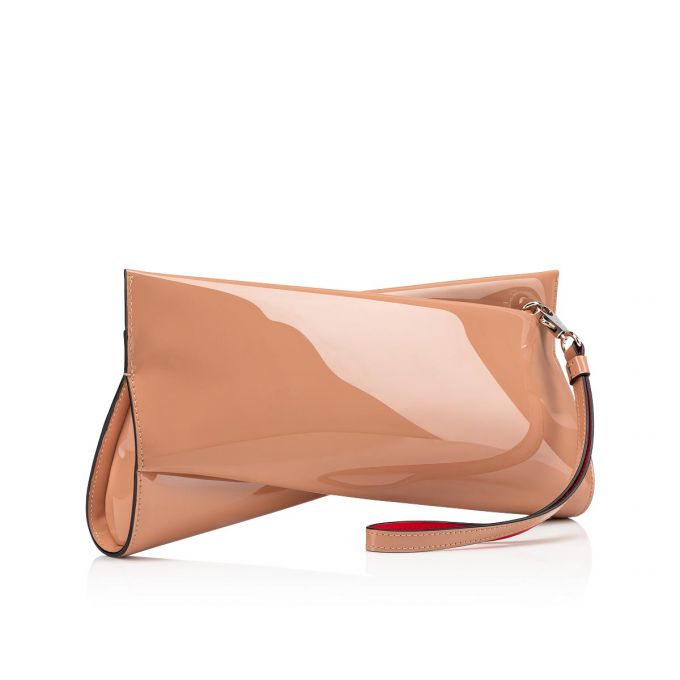 Christian Louboutin Loubitwist Clutch Klassische Leder Pouches Beuteltasche Damen Beige | AT-95808