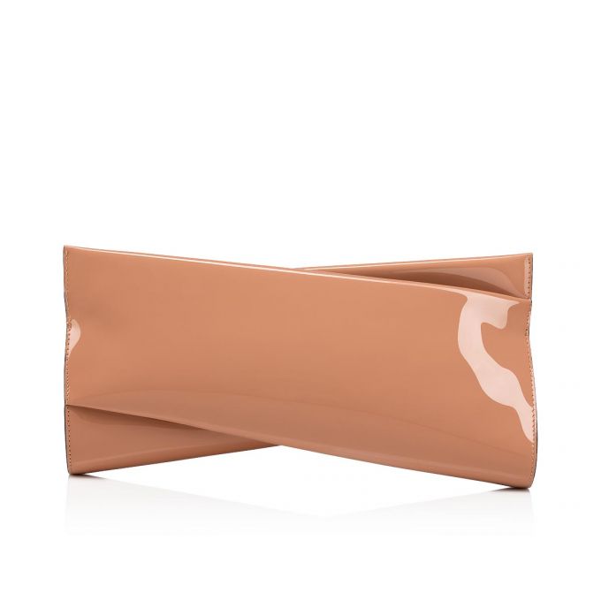 Christian Louboutin Loubitwist Clutch Klassische Leder Pouches Beuteltasche Damen Beige | AT-95808