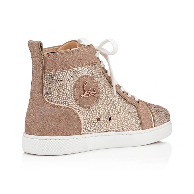 Christian Louboutin Louis 000 Version Courtisane Strass Sneakers Sneakers Damen Beige | AT-65411