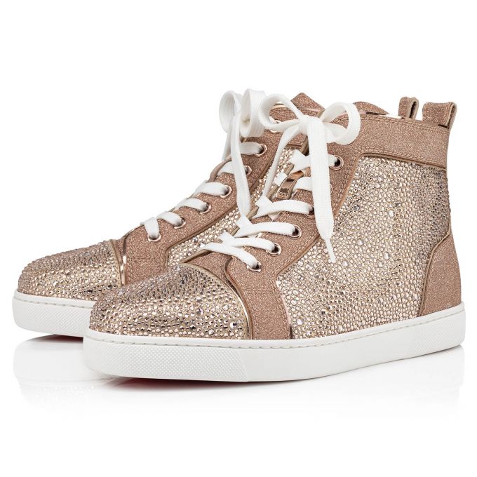 Christian Louboutin Louis 000 Version Courtisane Strass Sneakers Sneakers Damen Beige | AT-65411