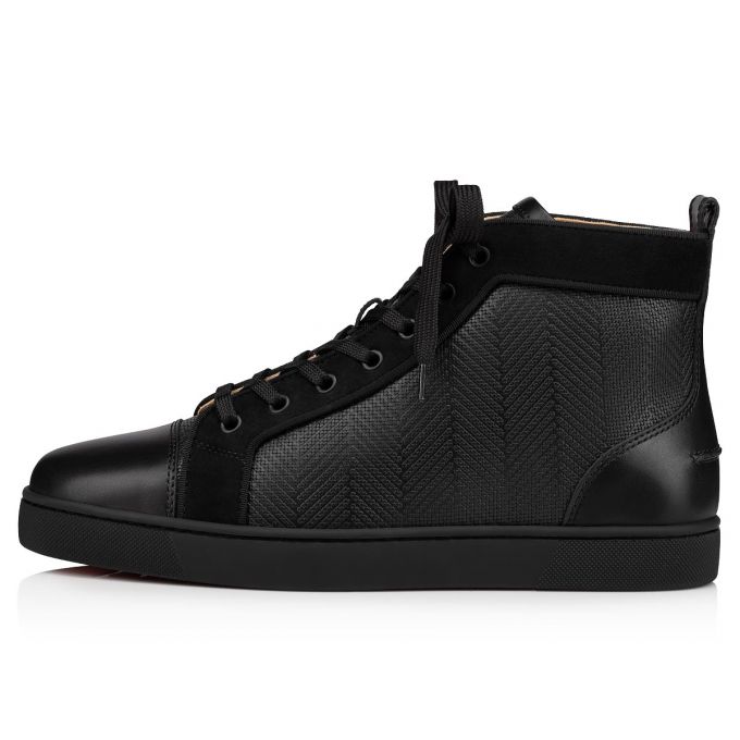 Christian Louboutin Louis Creative Leder Sneakers Sneakers Herren Schwarz | AT-38459