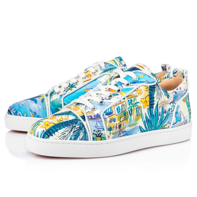 Christian Louboutin Louis Junior Orlato Silk Sneakers Sneakers Herren Mehrfarbig | AT-07609