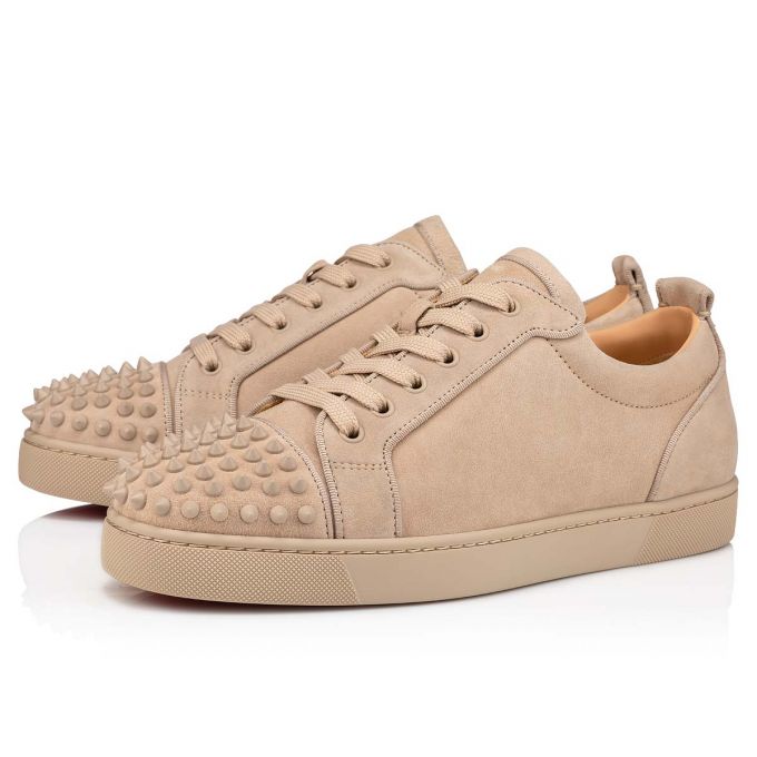 Christian Louboutin Louis Junior Sp 000 Mat Veau Velours Sneakers Sneakers Herren Beige | AT-11489