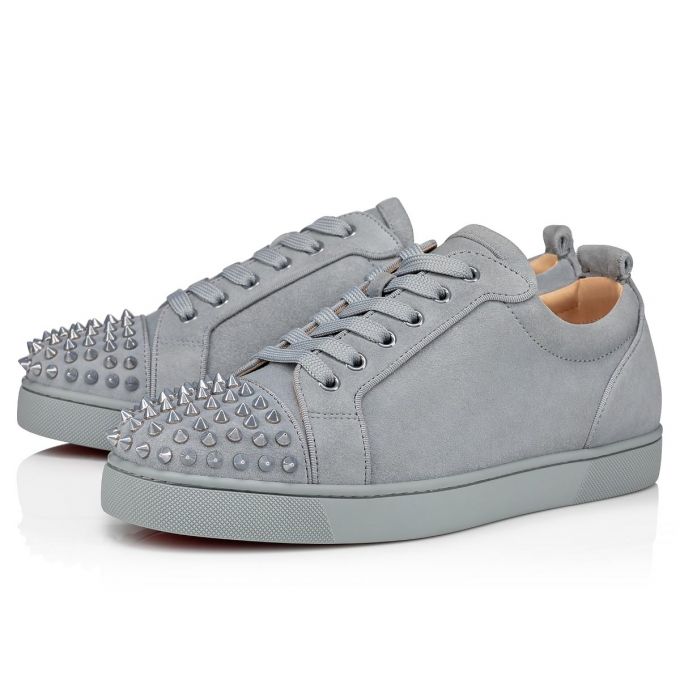 Christian Louboutin Louis Junior Sp 000 Brest/Brest Metal Veau Velours Sneakers Sneakers Herren Hellblau | AT-71427