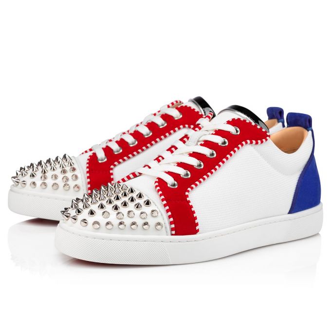 Christian Louboutin Louis Junior Spikes Orlato Creative Fabric Sneakers Sneakers Herren Mehrfarbig | AT-66031