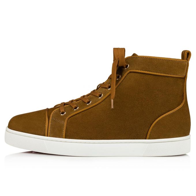 Christian Louboutin Louis Orlato 000 Veau Velours Sneakers Sneakers Herren Olivgrün | AT-46902