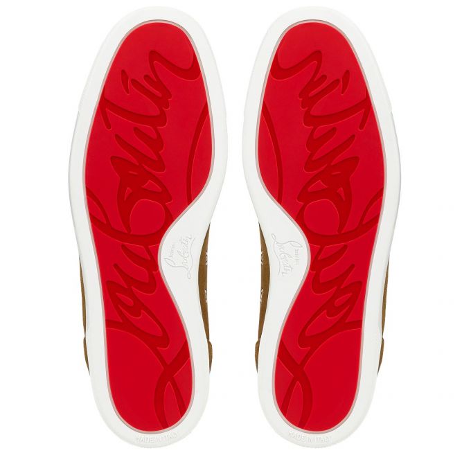 Christian Louboutin Louis Orlato 000 Veau Velours Sneakers Sneakers Herren Olivgrün | AT-46902