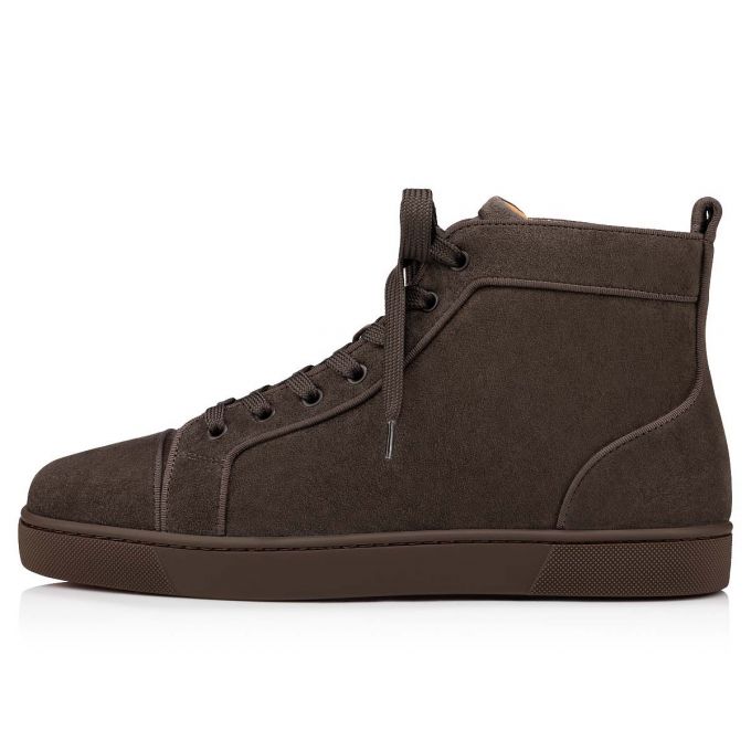 Christian Louboutin Louis Orlato 000 Veau Velours Sneakers Sneakers Herren Dunkelgrau | AT-52889