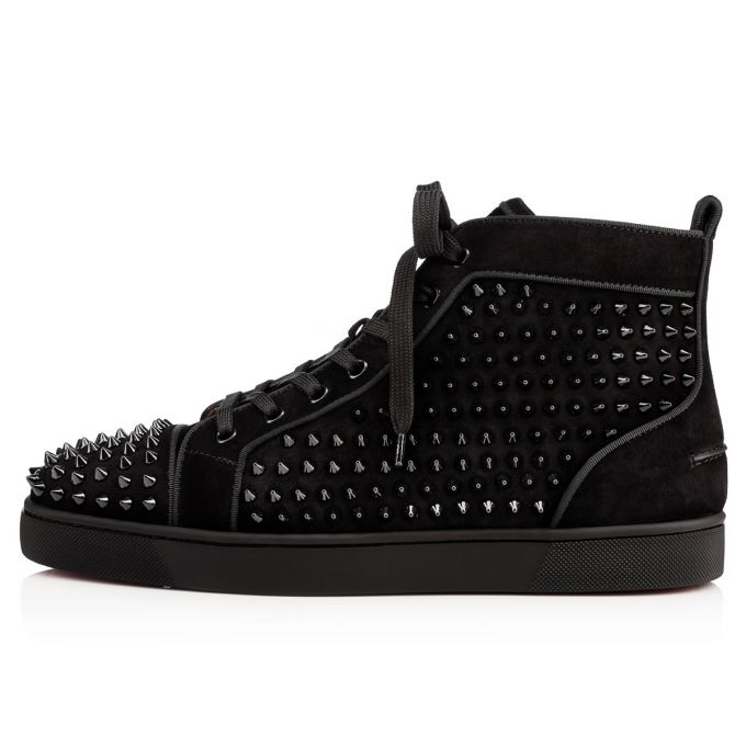 Christian Louboutin Louis Orlato 000 Veau Velours Sneakers Sneakers Herren Schwarz | AT-67903