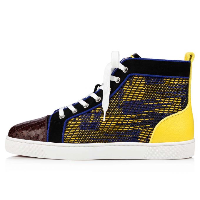 Christian Louboutin Louis Orlato Baumwoll Sneakers Sneakers Herren Mehrfarbig | AT-79319