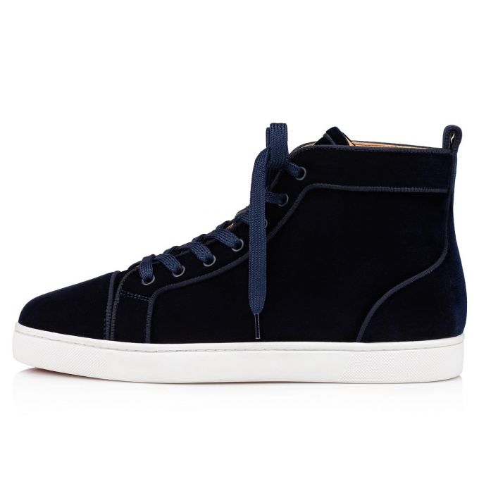 Christian Louboutin Louis Orlato Klassische Fabric Sneakers Sneakers Herren Navy | AT-39612