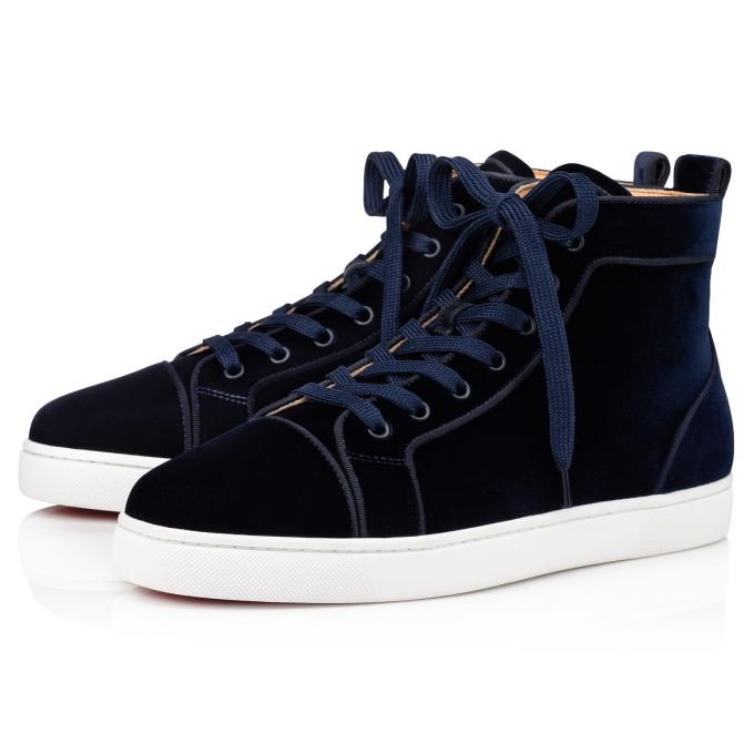 Christian Louboutin Louis Orlato Klassische Fabric Sneakers Sneakers Herren Navy | AT-39612