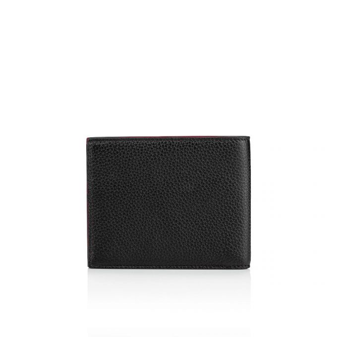 Christian Louboutin M Coolcard Klassische Leder Wallets Geldbörse Herren Rot Schwarz | AT-45248