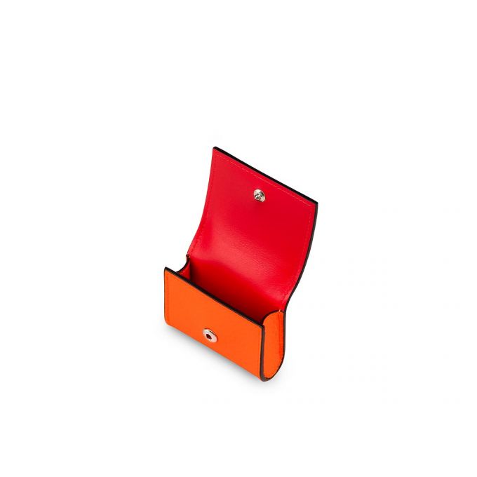 Christian Louboutin M Grilou Airpods Case Creative Leder Pouches Beuteltasche Herren Rot Orange | AT-92293