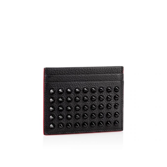 Christian Louboutin M Kios Creative Leder Card Holder Card Holder Herren Schwarz | AT-41338