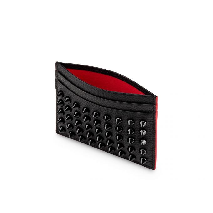 Christian Louboutin M Kios Creative Leder Card Holder Card Holder Herren Schwarz | AT-41338