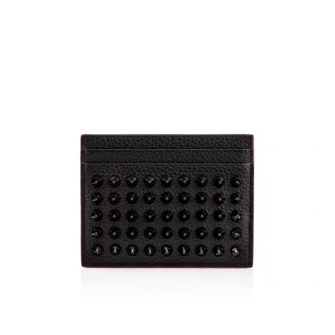 Christian Louboutin M Kios Creative Leder Card Holder Card Holder Herren Schwarz | AT-41338