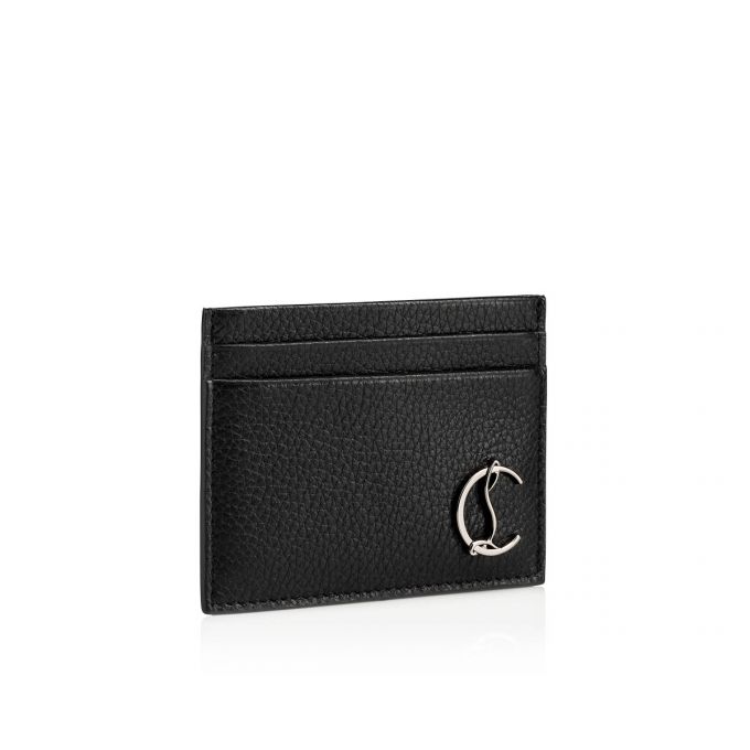 Christian Louboutin M Kios Klassische Leder Card Holder Card Holder Herren Schwarz | AT-39799