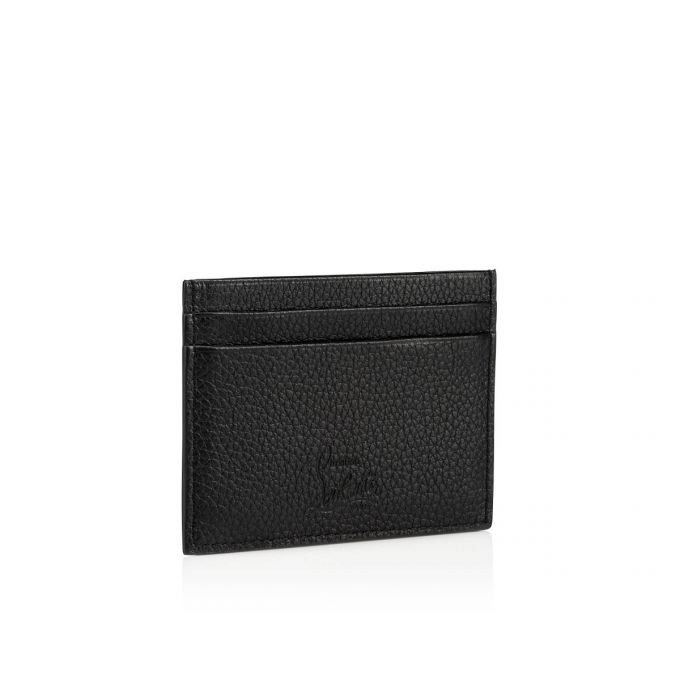 Christian Louboutin M Kios Klassische Leder Card Holder Card Holder Herren Schwarz | AT-39799