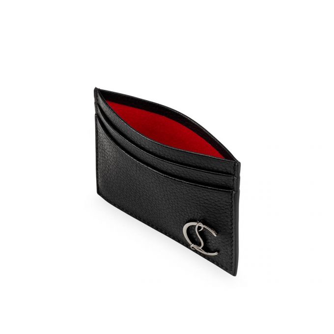 Christian Louboutin M Kios Klassische Leder Card Holder Card Holder Herren Schwarz | AT-39799