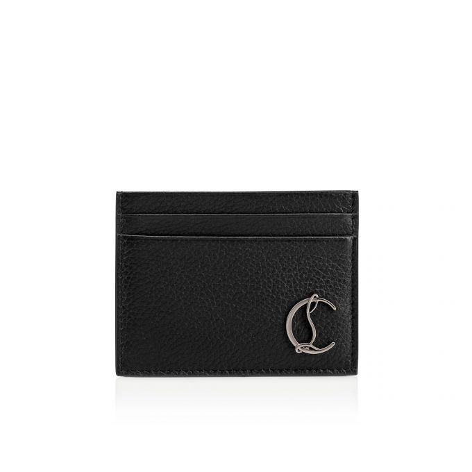 Christian Louboutin M Kios Klassische Leder Card Holder Card Holder Herren Schwarz | AT-39799