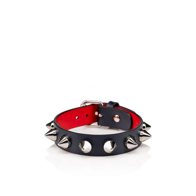 Christian Louboutin M Loubilink Bracelet 15 Calf P Bracelets Bracelets Herren Navy Silber | AT-75114